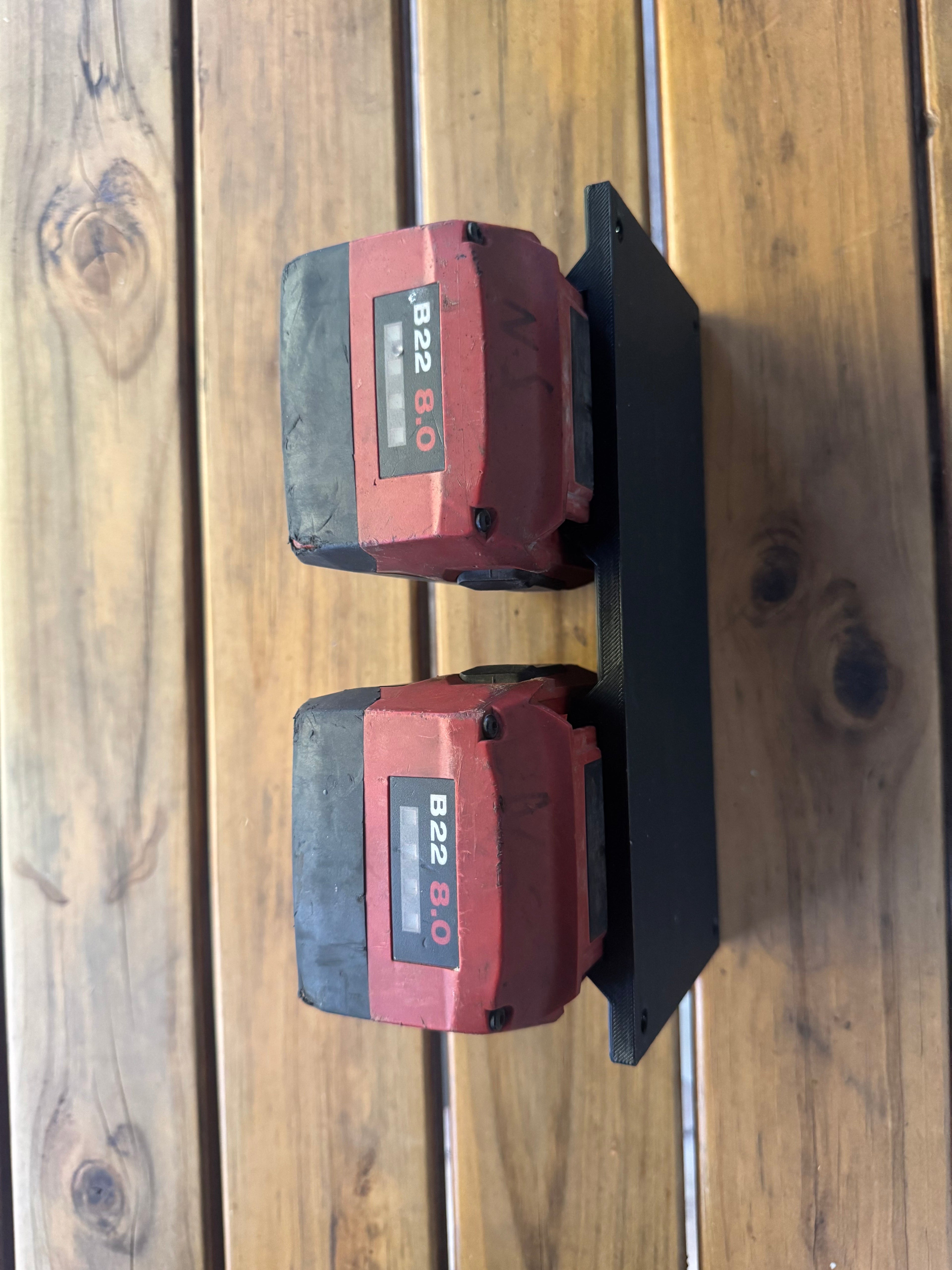 Heavy-Duty Dual Hilti B22 Battery Holder