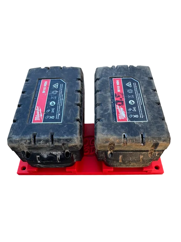 Heavy-Duty Dual Milwaukee M18 Battery Holder